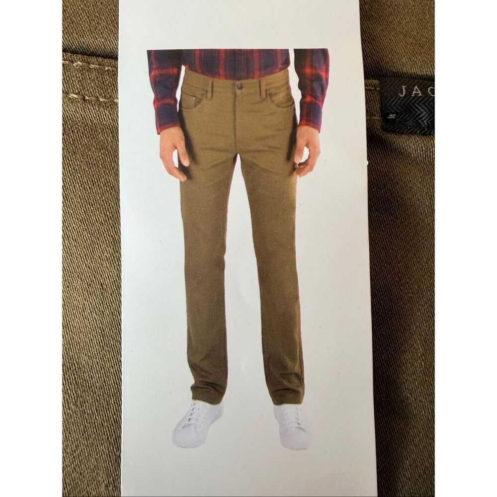 JACHS New York 5-Pocket Straight Fit Mid Rise Pant Khaki 32X34